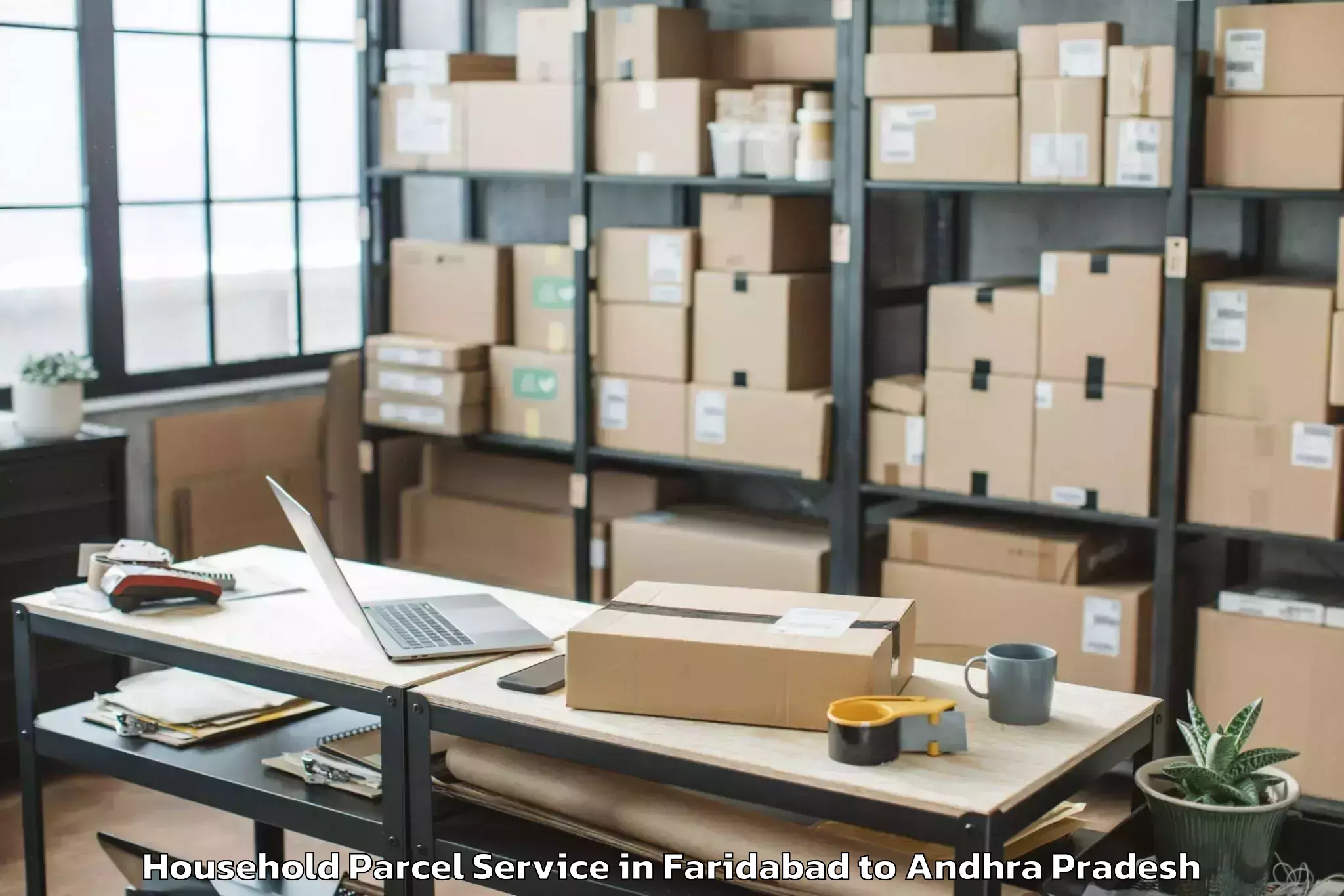 Easy Faridabad to Veligandla Household Parcel Booking